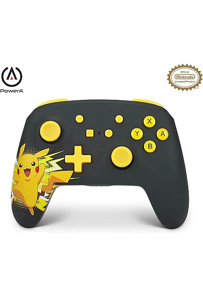 Manette Sans Fil Pour Nintendo Switch Par PowerA - Pikachu Ecstatic