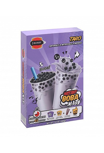 Kit Instantané De Bubble Tea Par J-Basket - Ensemble De 3 Au Taro 255 G