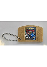 Porte-Clé Mini-Cartouche de N64 Par Chinook Crafts - Pokemon Stadium 2 (Golden Cartridge)