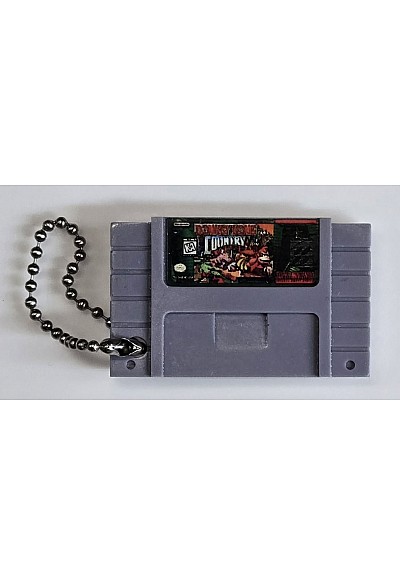 Porte-Clé Mini-Cartouche de SNES Par Chinook Crafts - Donkey Kong Country