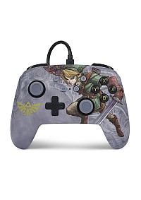 Manette Enhanced Controller Avec Fil Pour Nintendo Switch Par PowerA - Zelda Valiant Link