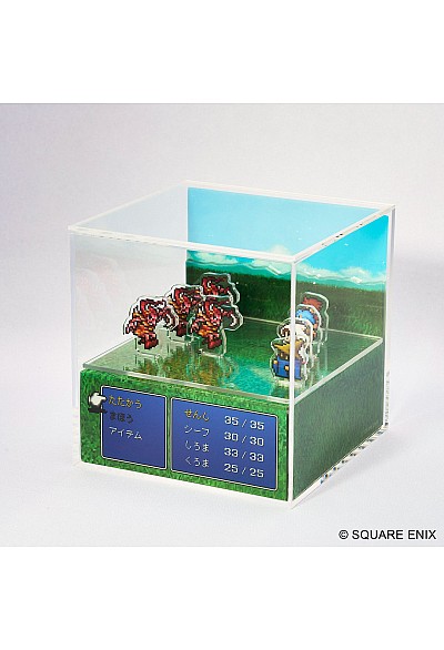 Diorama Final Fantasy Pixel Remaster Cubic Memory Par Square Enix - FF Monster Battle