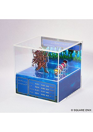 Diorama Final Fantasy Pixel Remaster Cubic Memory Par Square Enix - FF V Fighting A Formidable Foe