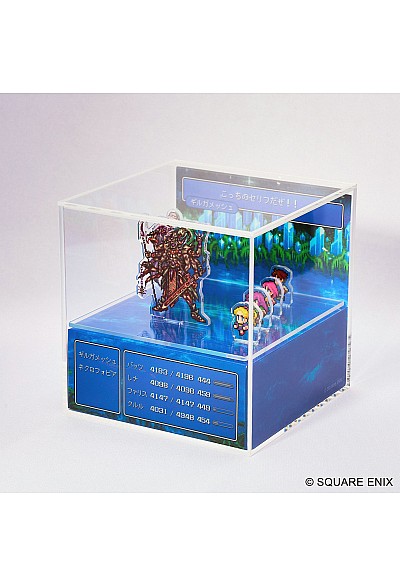 Diorama Final Fantasy Pixel Remaster Cubic Memory Par Square Enix - FF V Fighting A Formidable Foe