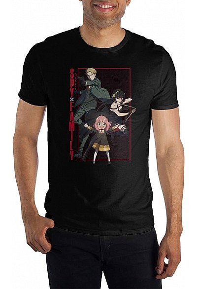 T-Shirt Spy X Family Par Bioworld - Loid, Anya, Yor