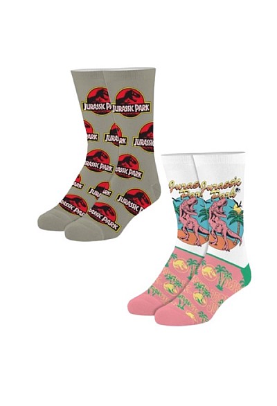 Ensemble De 2 Paires De Chaussettes Par Odd Sox - Jurassic Park