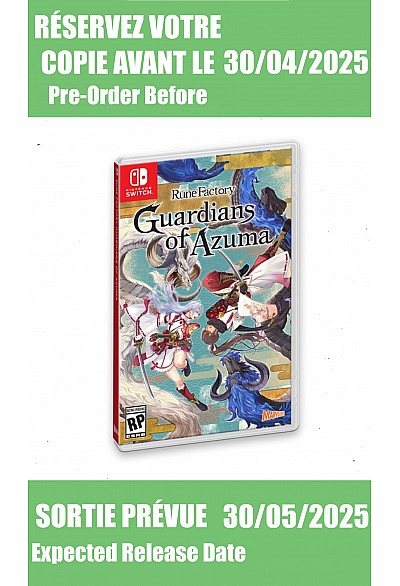 *Précommande* Rune Factory: Guardians of Azuma  / Switch