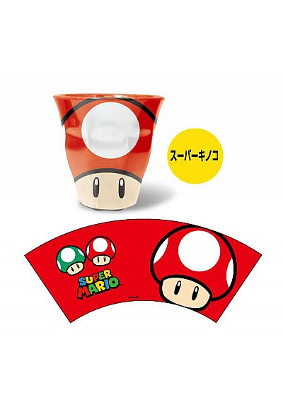Verre En Mélamine Super Mario Par Bandai - Super Champignon