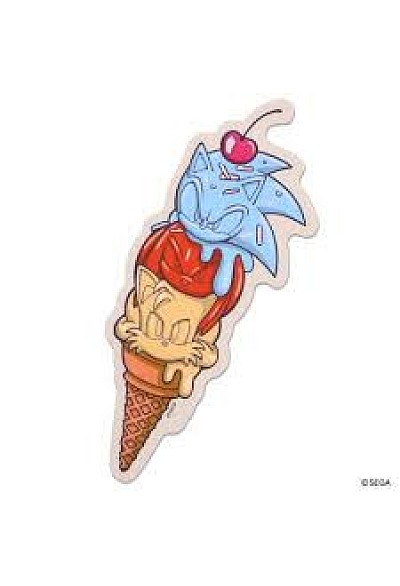 Autocollant Travel Sticker Sonic The Hedgehog Par Ensky - Sonic, Tails Knuckles Ice Cream
