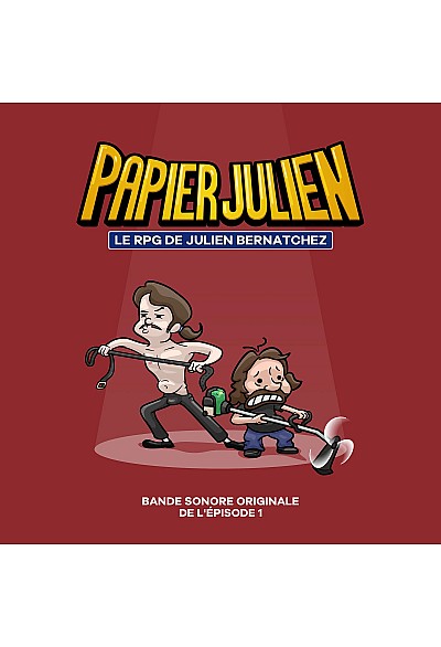 Disque Vinyle Papier Julien Le RPG de Julien Bernatchez Bande Sonore De L'Episode 1 Par Le 33-45