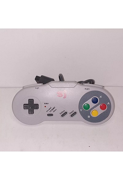 Manette Turbo Pour SNES (Super Nintendo) Par SJ - Grise
