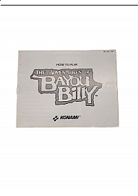 Livret NES-MU-USA Adventures Of Bayou Billy NES
