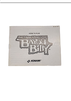 Livret NES-MU-USA Adventures Of Bayou Billy NES