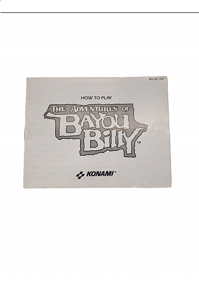 Livret NES-MU-USA Adventures Of Bayou Billy NES