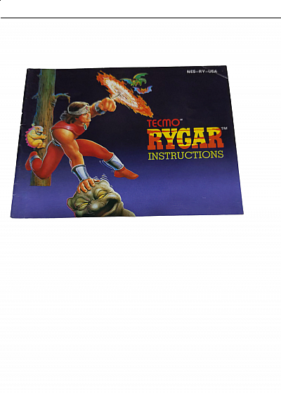 Livret NES-RY-USE Rygar NES