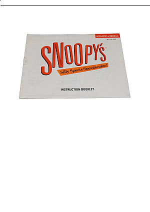 Livret NES-0P-USA Snoopy's Silly Sports Spectacular NES