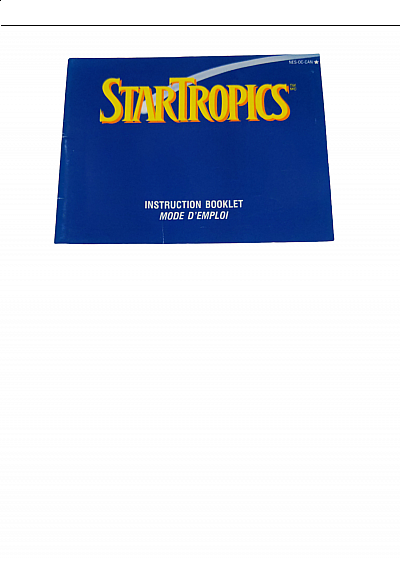 Livret NES-0C-USA Startropics NES