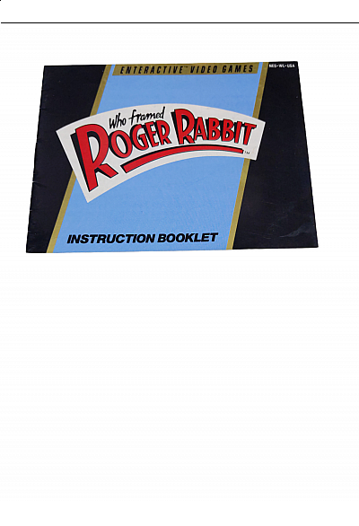 Livret NES-WL-USA Who Framed Roger Rabbit? NES