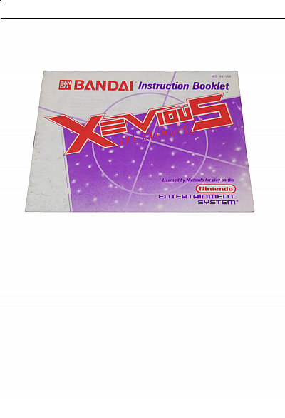 Livret NES-XV-USA Xevious NES