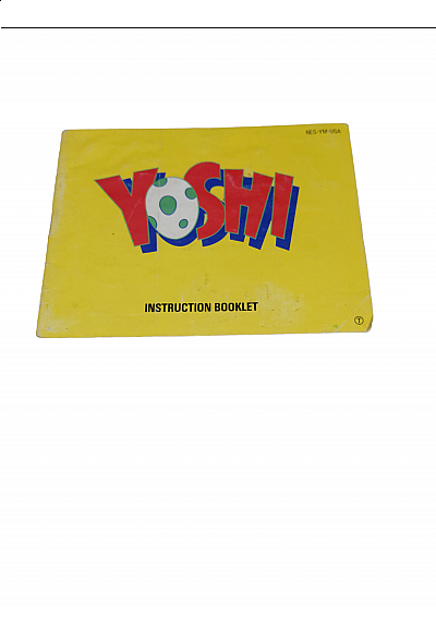 Livret NES-YM-USA Yoshi NES