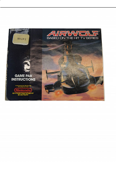Livret NES-AF-USA Airwolf NES