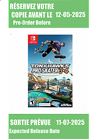 *Précommande* Tony Hawk 3+4 Remastered / Switch
