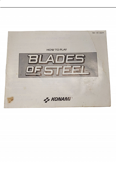 Livret NES-VS-USA Blades Of Steel NES