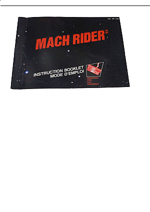 Livret NES-MR-CAN Mach Rider NES
