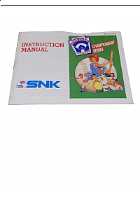 Livret NES-KQ-USA Little League Baseball Championship Series NES