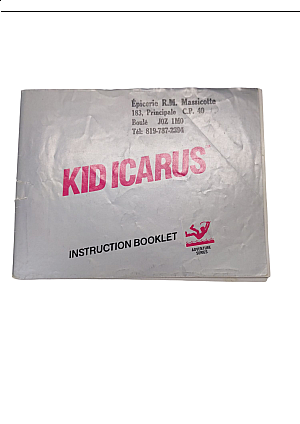 Livret Kid Icarus NES