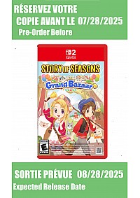 *Précommande* Story Of Seasons Grand Bazaar Standard Edition / Switch 2