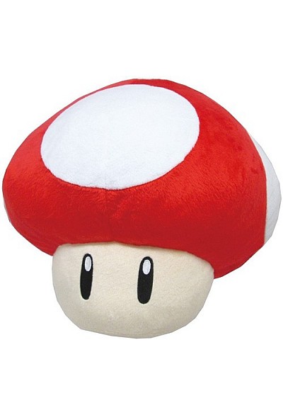 Toutou/Coussin Super Mario Bros Par Sanei - Super Champignon 30CM