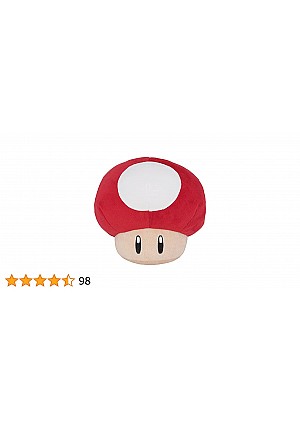 Toutou/Coussin Super Mario Bros Par Sanei - Super Champignon 15CM