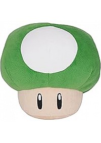 Toutou/Coussin Super Mario Bros Par Sanei - 1Up Mushroom 15CM