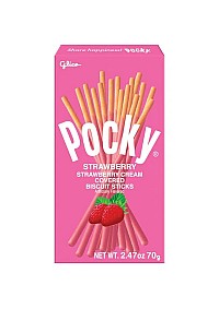 Bâtons De Biscuits Pocky Par Glico - Crème À La Fraise 70G