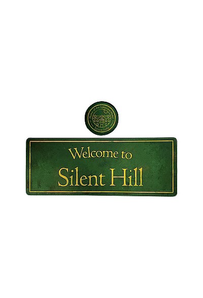 Ensemble De Tapis de Bureau (Desk Mat) Et Sous Verre Par InfoLens - Welcome To Silent Hill