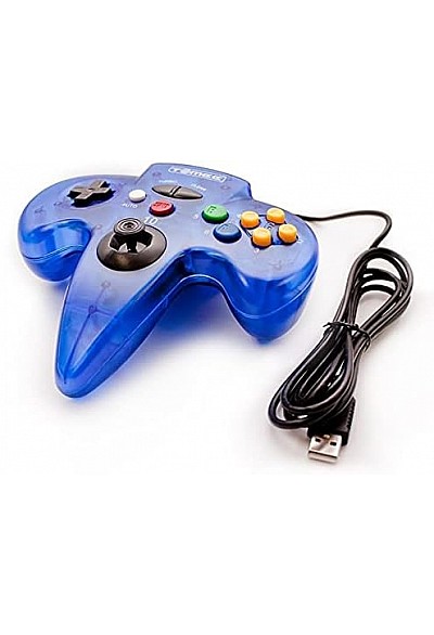Manette Turbo Nintendo 64 / N64 Par Tomee -  Bleu