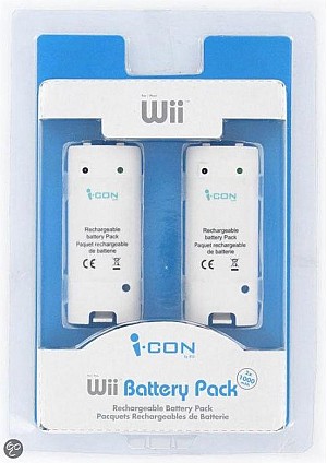 Paire De Batteries Rechargeable Pour Wii Par i-CON