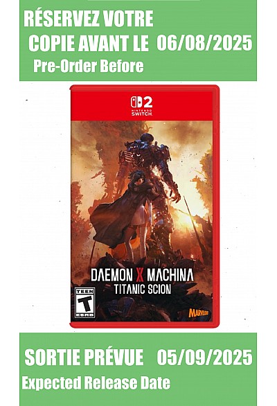 *Précommande* Daemon X Machina: Titanic Scion Standard Edition / Switch 2 