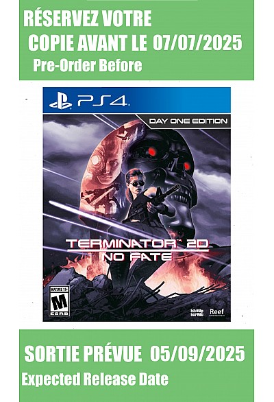 *Précommande* Terminator 2D No Fate Day One Edition / PS4