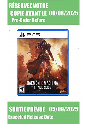 *Précommande* Daemon X Machina: Titanic Scion Standard Edition / PS5