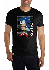 T-shirt Sega - Sonic Glitch (Noir)