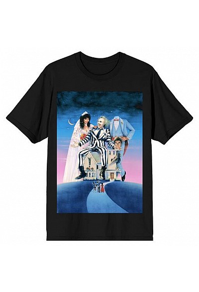 T-Shirt Beetlejuice - Stars And Moon (Noir)