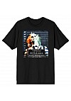 T-Shirt Beetlejuice Par Bioworld - Mug Shot (Noir)