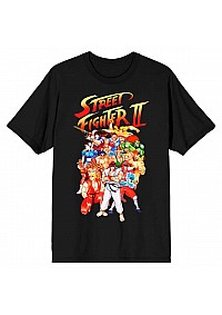 T-Shirt Street Fighter - Character Group (Noir)