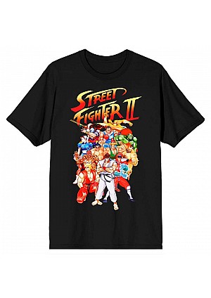 T-Shirt Street Fighter - Character Group (Noir)