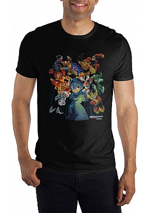T-Shirt Mega Man - Characters Graphic (Noir)
