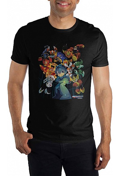 T-Shirt Mega Man - Characters Graphic (Noir)
