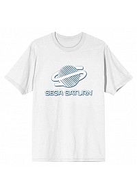 T-Shirt Sega - Logo Saturn Retro (Blanc)