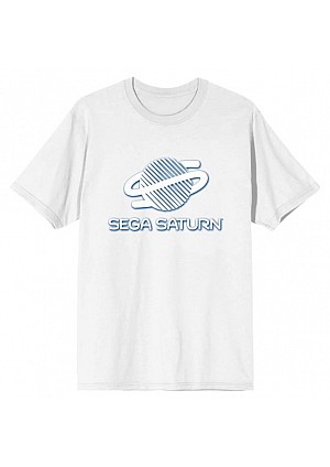 T-Shirt Sega - Logo Saturn Retro (Blanc)